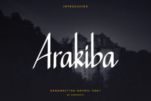 Arakiba: A Playful Script Font for Modern Editorial Design