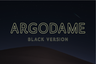 Argodame Outline Black: A Font for Timeless Editorial Design
