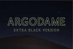 Argodame Outline Extra Black: A Font That Elevates Your Brand