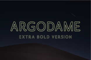 Argodame Outline Extra Bold: A Font That Speaks Volumes