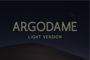 Argodame Outline Light: A Modern Sans Serif for Digital Design