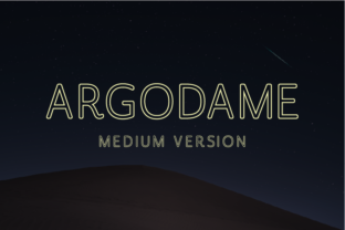 Argodame Outline Medium: A Timeless Sans Serif for Editorial Design