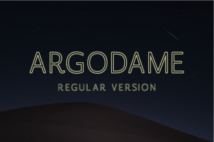 Argodame Outline Regular: A Timeless Sans Serif for Crafters and Designers