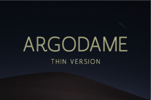Argodame Outline Thin: A Modern Sans Serif for Digital Design
