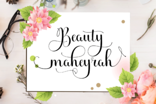 Beauty Maheyrah: A Timeless Script Font for Romantic Branding