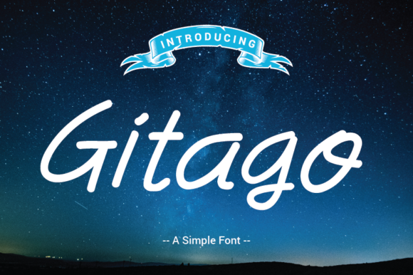 Gitago: A Script Font with Elegance and Versatility