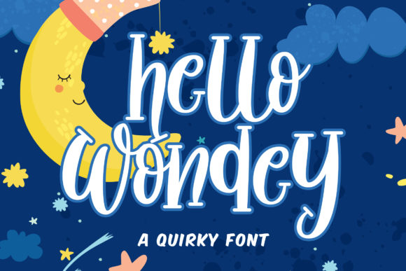Hello Wondey: A Serif Font for Crafters and Product Creators