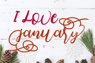 I Love January: A Script Font for Editorial Expression