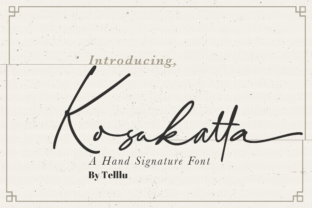 Kosakatta: A Script Font That Elevates Digital Branding