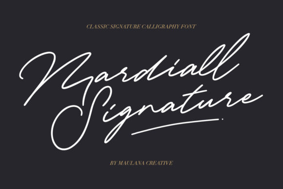Mardiall Signature Font for Modern Web Design