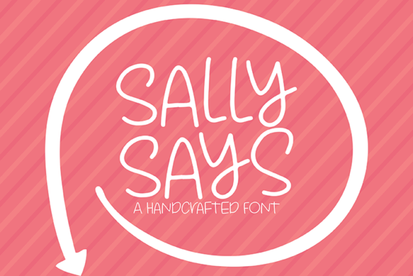 Sally Says: A Handwritten Font for Editorial Elegance