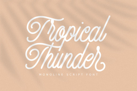 Tropical Thunder: A Handwritten Font for Editorial Elegance