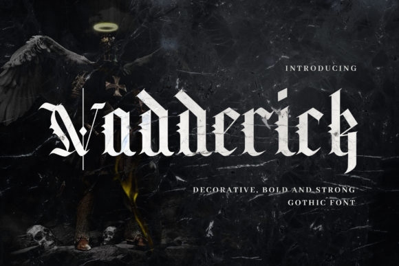 Vadderick: A Bold Blackletter Font for Digital Branding