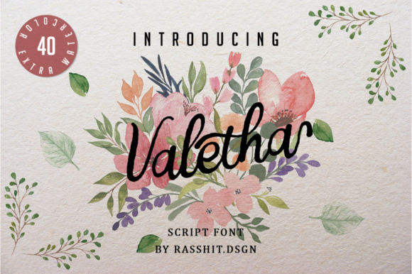 Valetha: A Script Font That Feels Like Real Calligraphy