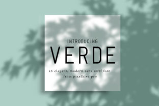 Verde: A Modern Sans Serif for Creative Branding